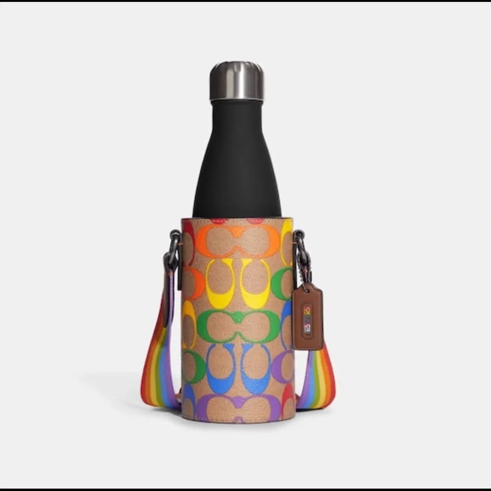 Coach water bottle holder rainbow crossbody - Picture 7 of 8